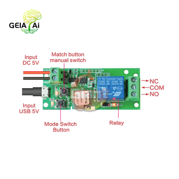 DC 5V 12V 24V eWelink Smart WiFi Relay Module Switch Relay Timer Wireless Remote Control Inching/Self-Locking for Google Home 3