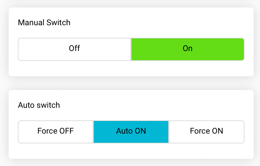 Automation switch: Double Switch mechanism