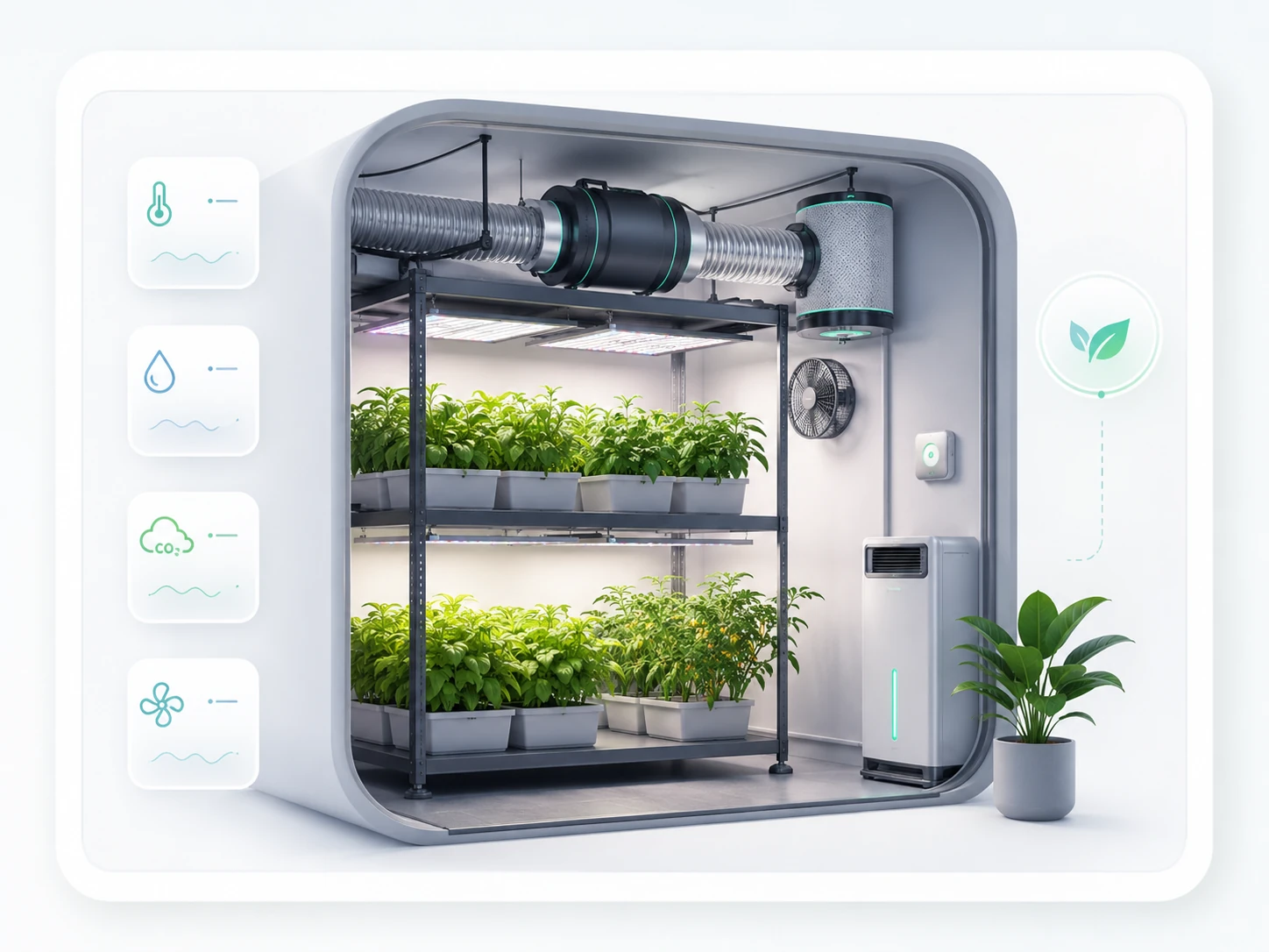Indoor grow room automation